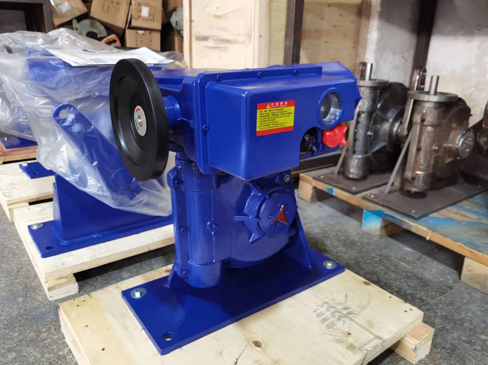 ELECTRIC ACTUATOR OF DEDUSTING FAN, TYPE B+RS400F65HT 