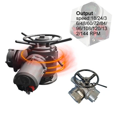 Скорост на въртене 18/24/36/48/72rpm Многооборотен електрически задвижващ механизъм
